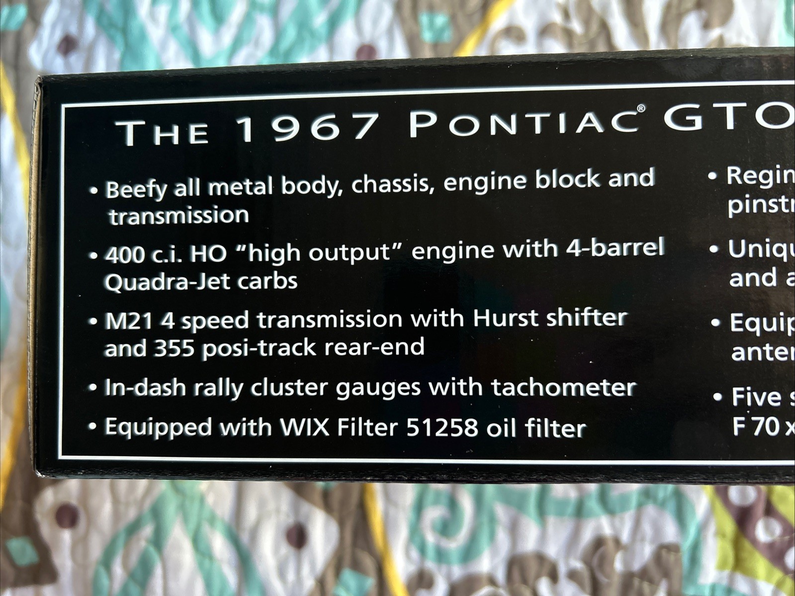 1967 Pontiac GTO Special Edition 1:24 Diecast Route WIX Collectibles Icons 2008