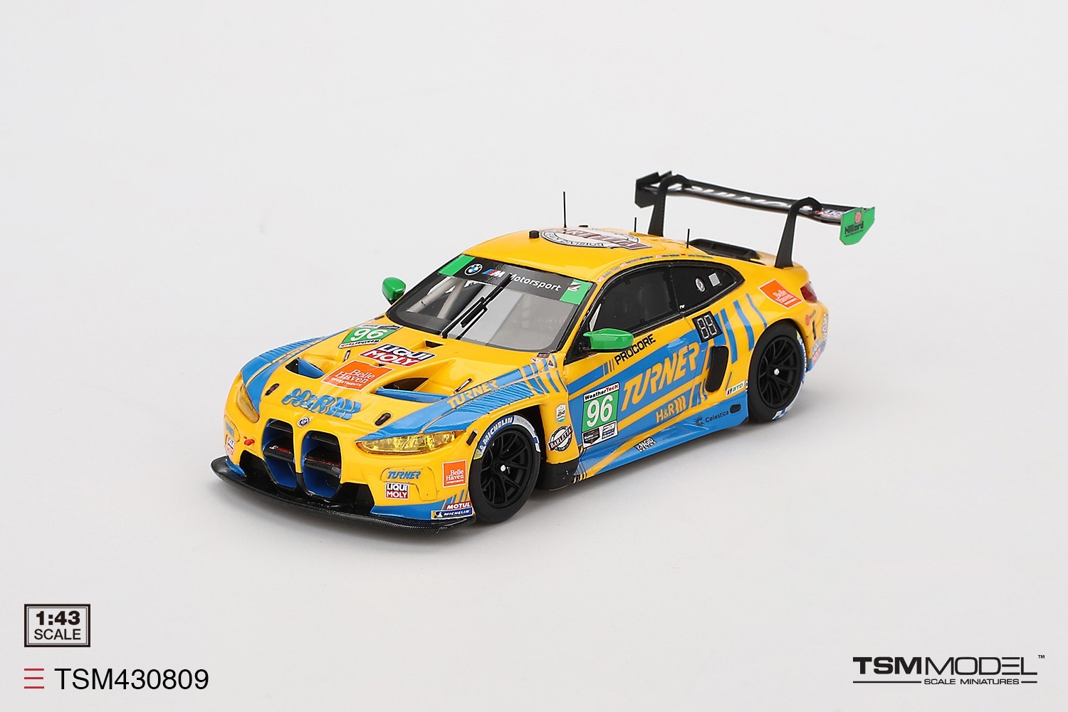 TSM-Model 1:43 BMW M4 GT3 #96 Turner Motorsport 2024 IMSA Daytona 24 Hrs