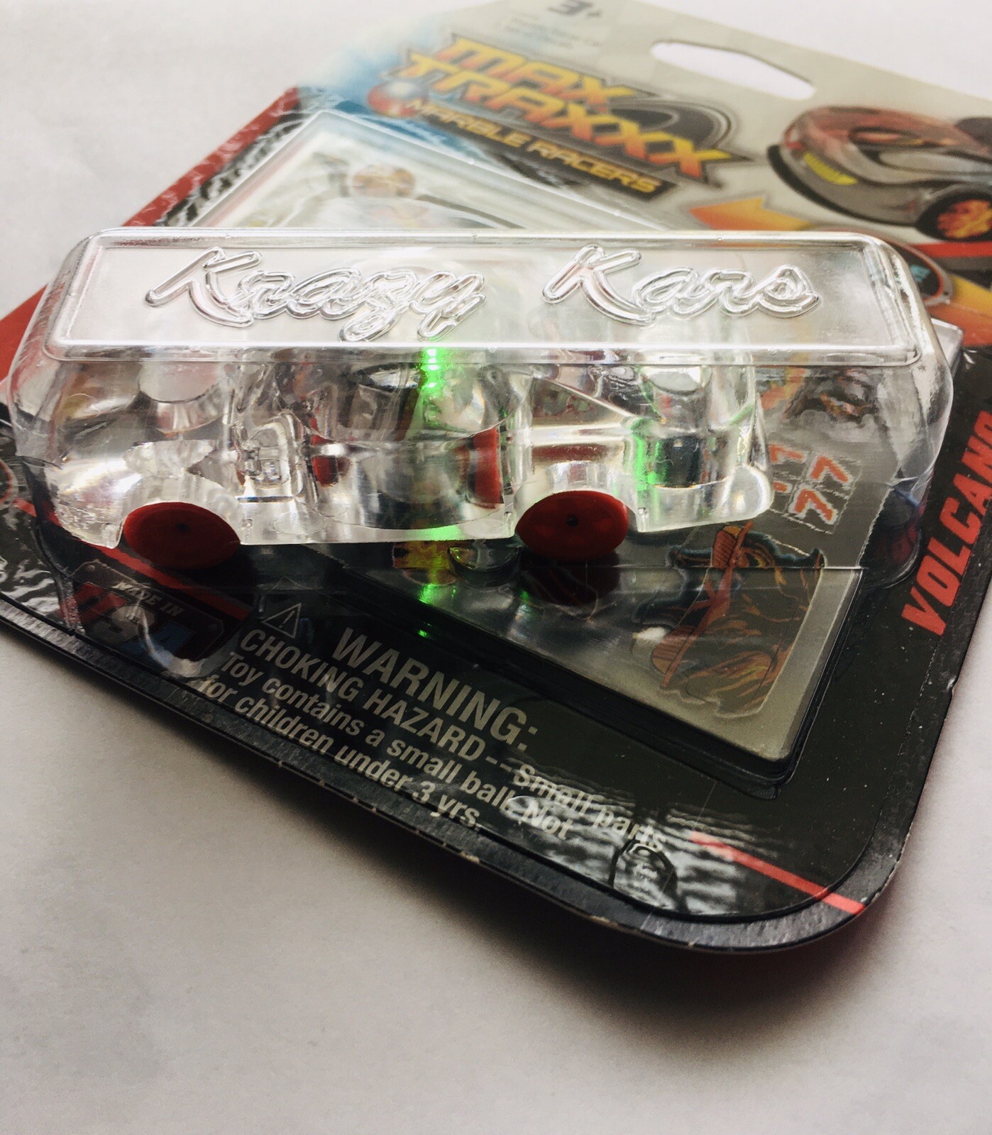 Max Traxx Marble Racers Red Wheels Krazy Kars Light-Up Action