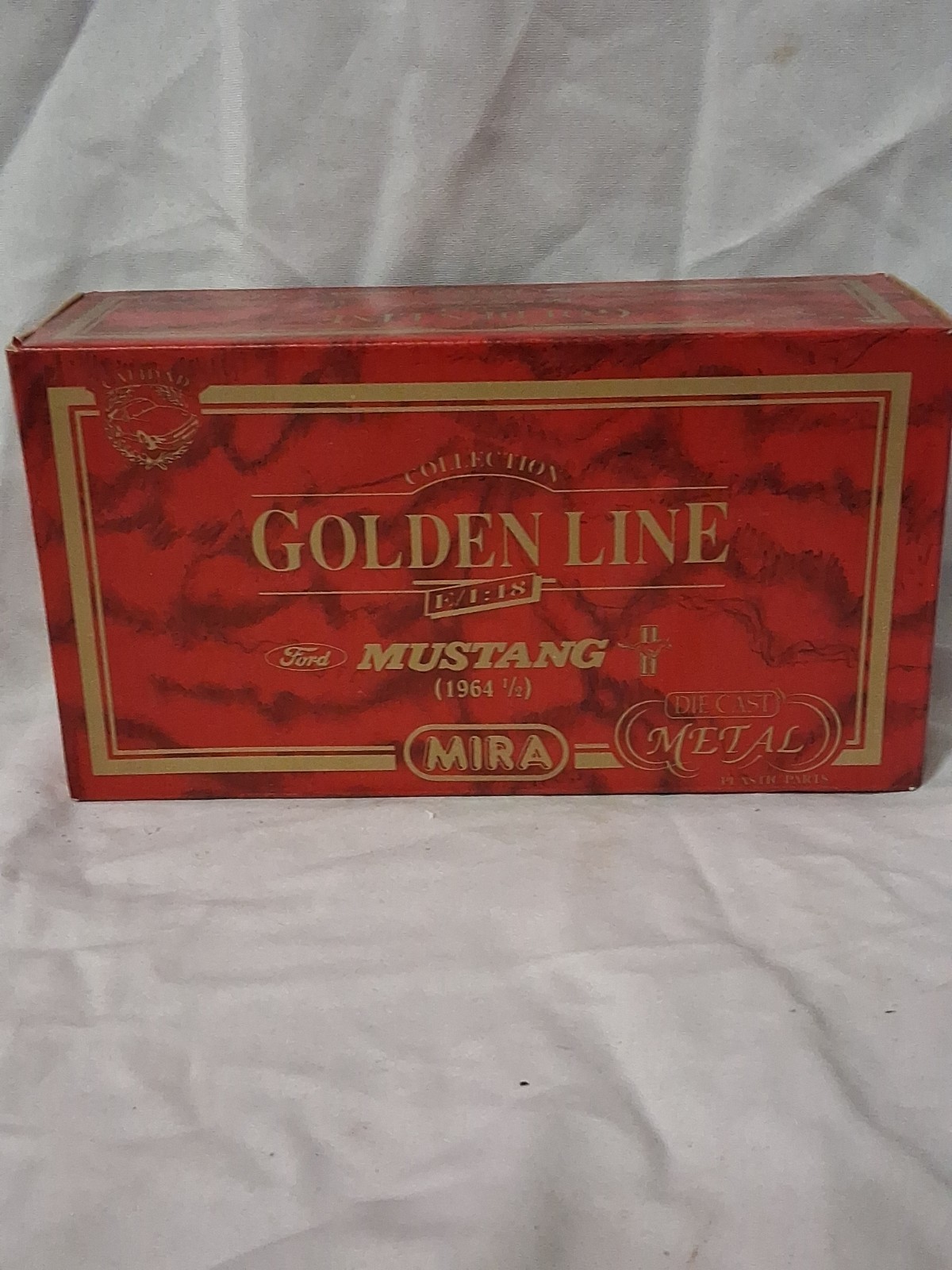 Mira die cast Ford Mustang Convertible 1965. Golden Line Collection. Teal NIB