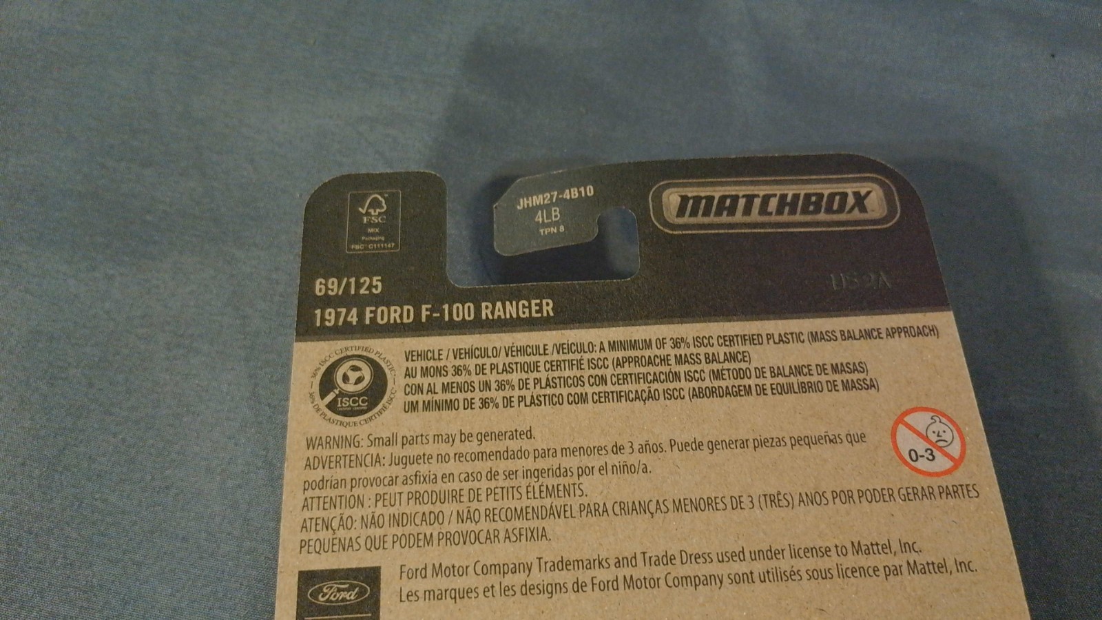 Matchbox 1974 Ford F-100 Ranger 69/125 2026 White & Red Read Info