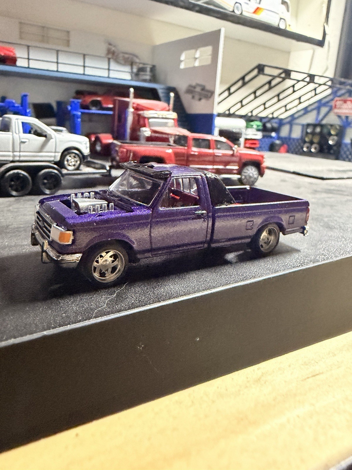 1990 Ford F350 Custom Diecast Drag Truck 1:64 Scale