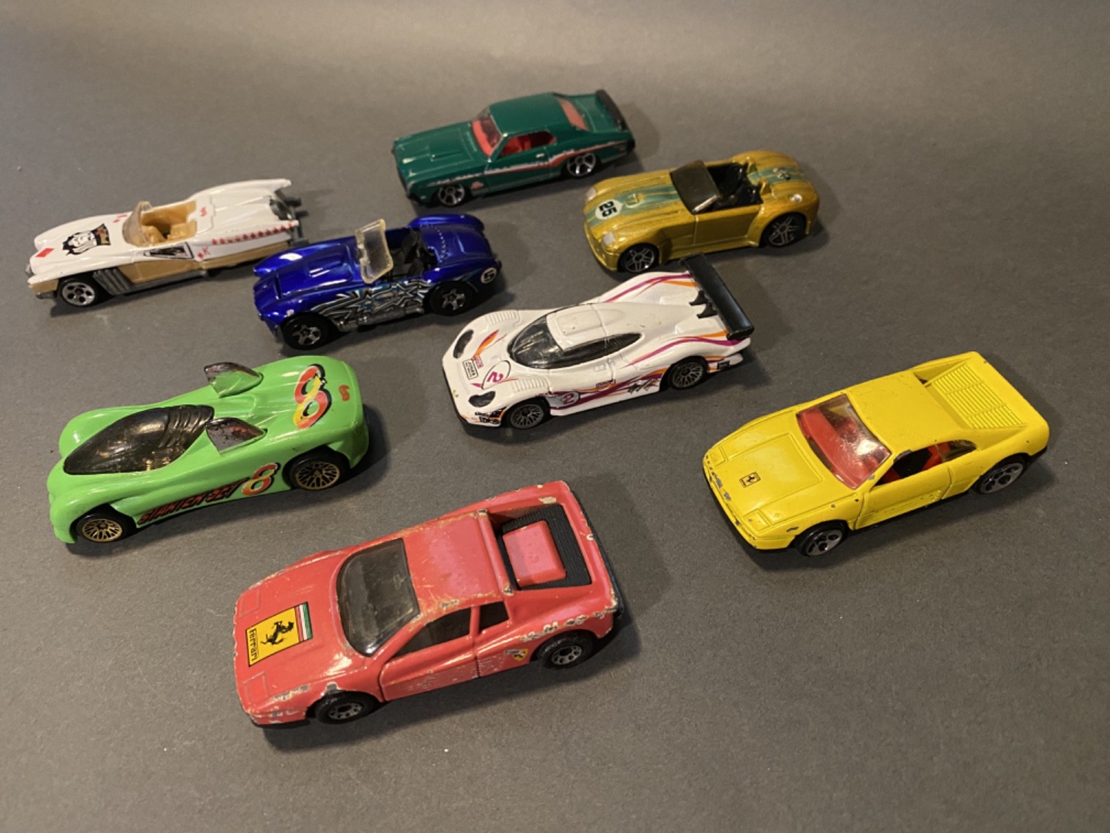 Lot of 8 Diecast 1:64 Cars – Various Makes and Models Loose