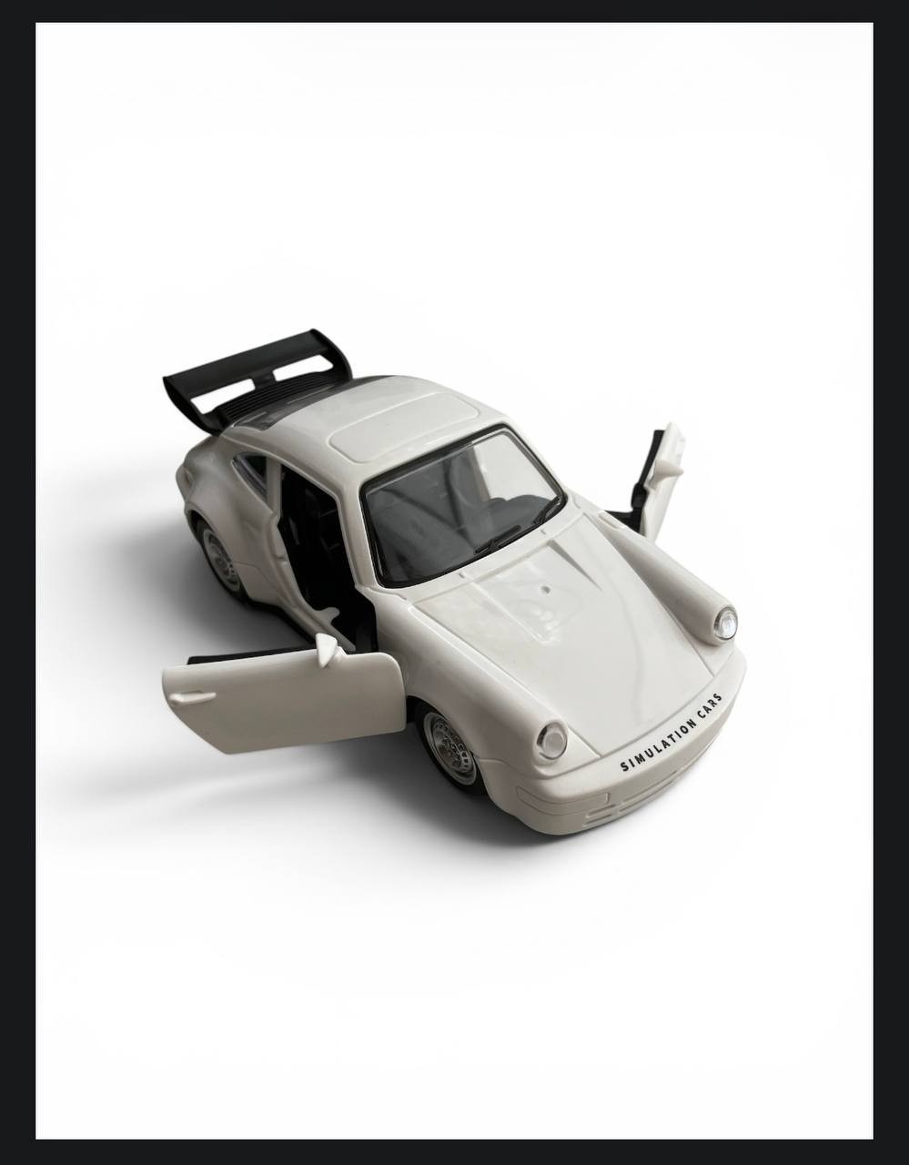 Simulation Cars White Classic Porsche 911 Model Toy – Diecast Scale Car