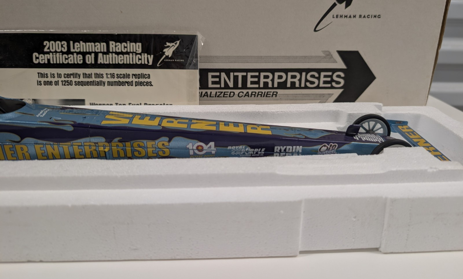 Milestone Werner Enterprises Clay Millican 1/16 Scale Top Fuel Dragster NHRA