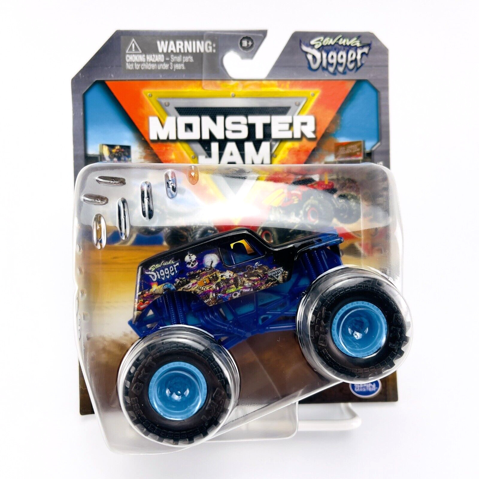 Monster Jam Truck: Son-uva Digger 1:64 Scale Series 5 True Metal by Spin Master