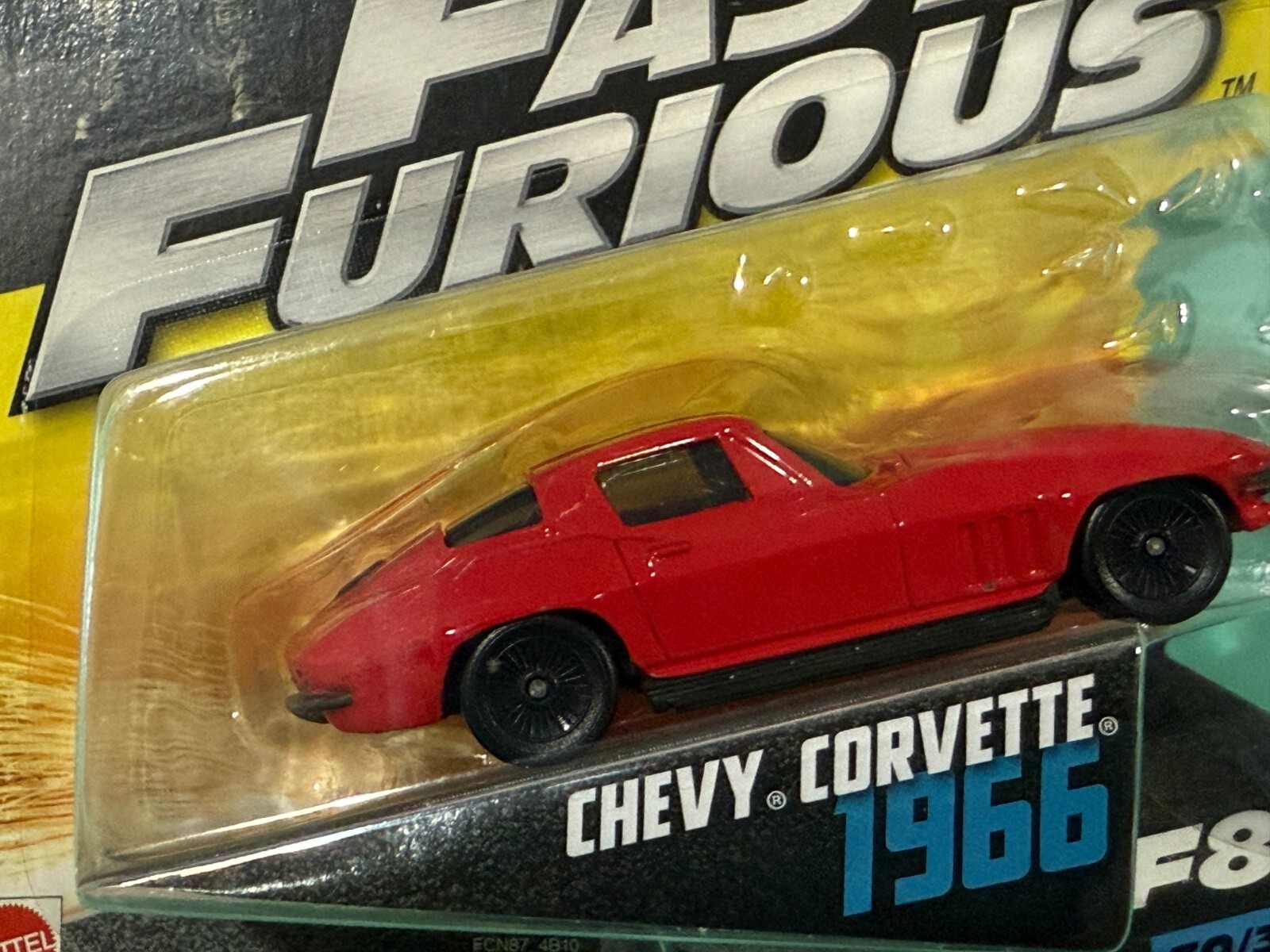 MATTEL FAST & FURIOUS CHEVY CORVETTE 1966 F8 #30/32 1:55 3+