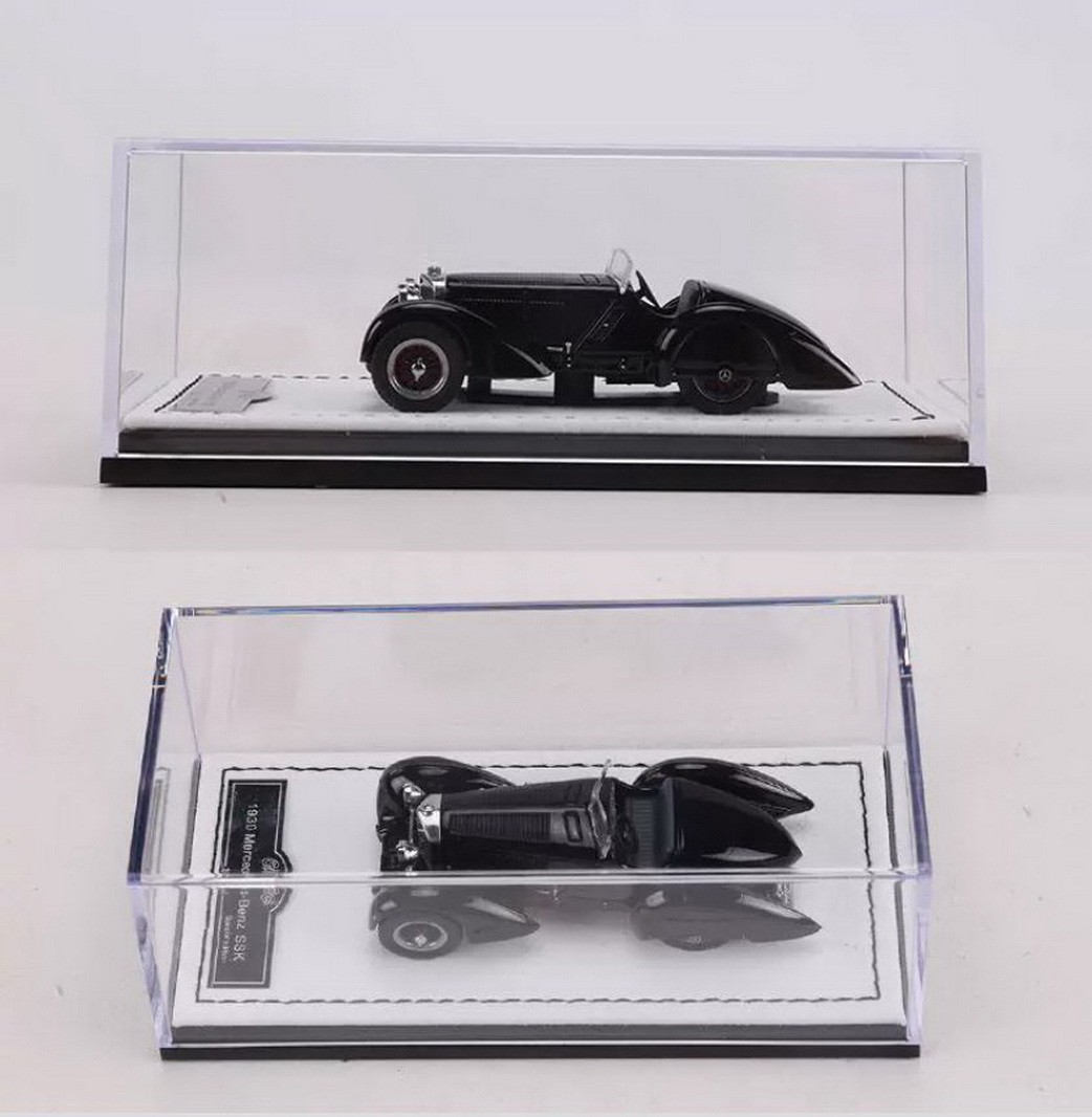 GFCC 1/64 Scale Mercedes-Benz SSK 1930 Black Diecast car Model Toy 7cm long