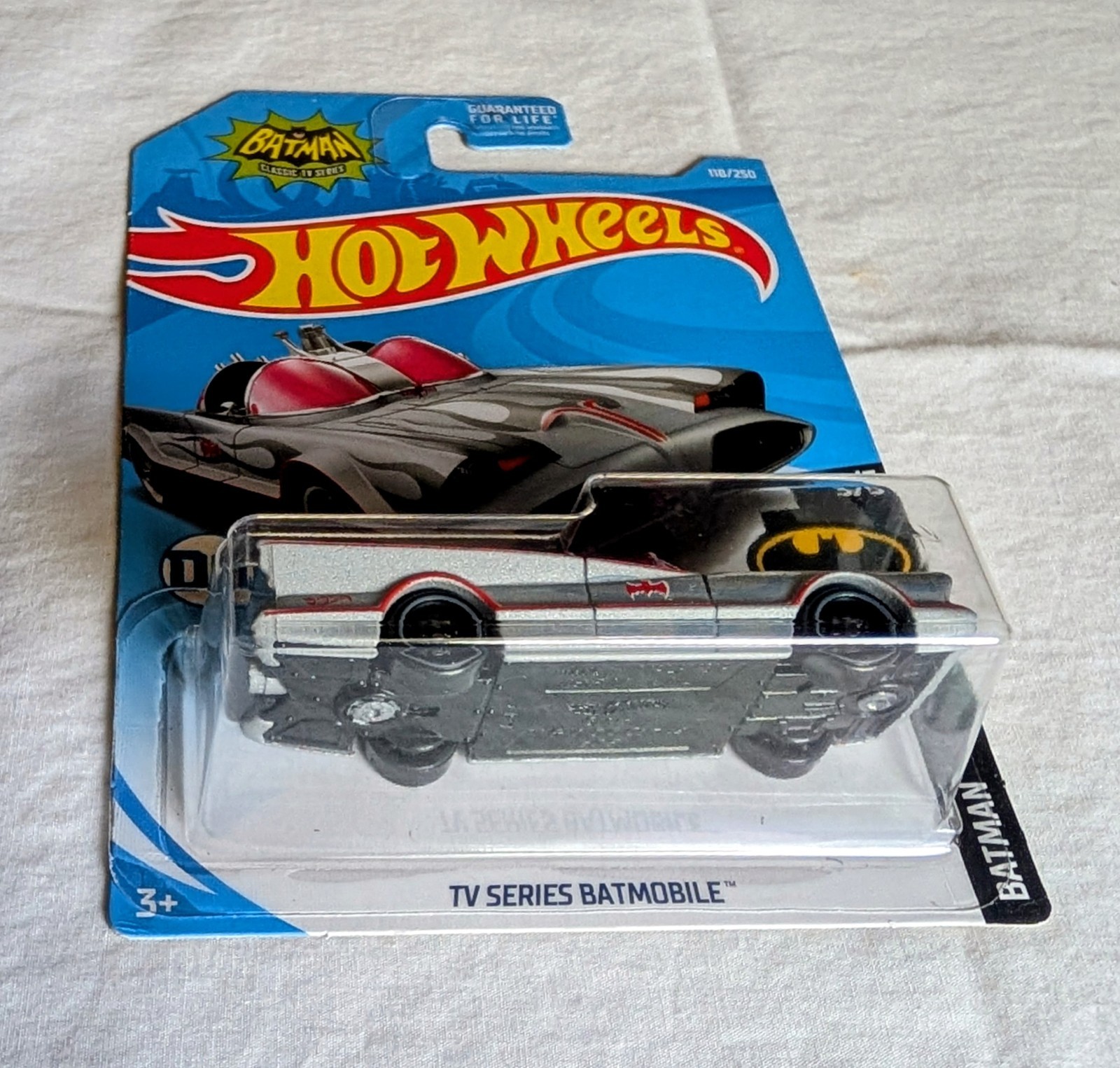 Hot Wheels Classic TV Series Batmobile Silver 2019 HW Batman 3/5 118/250 FYB90