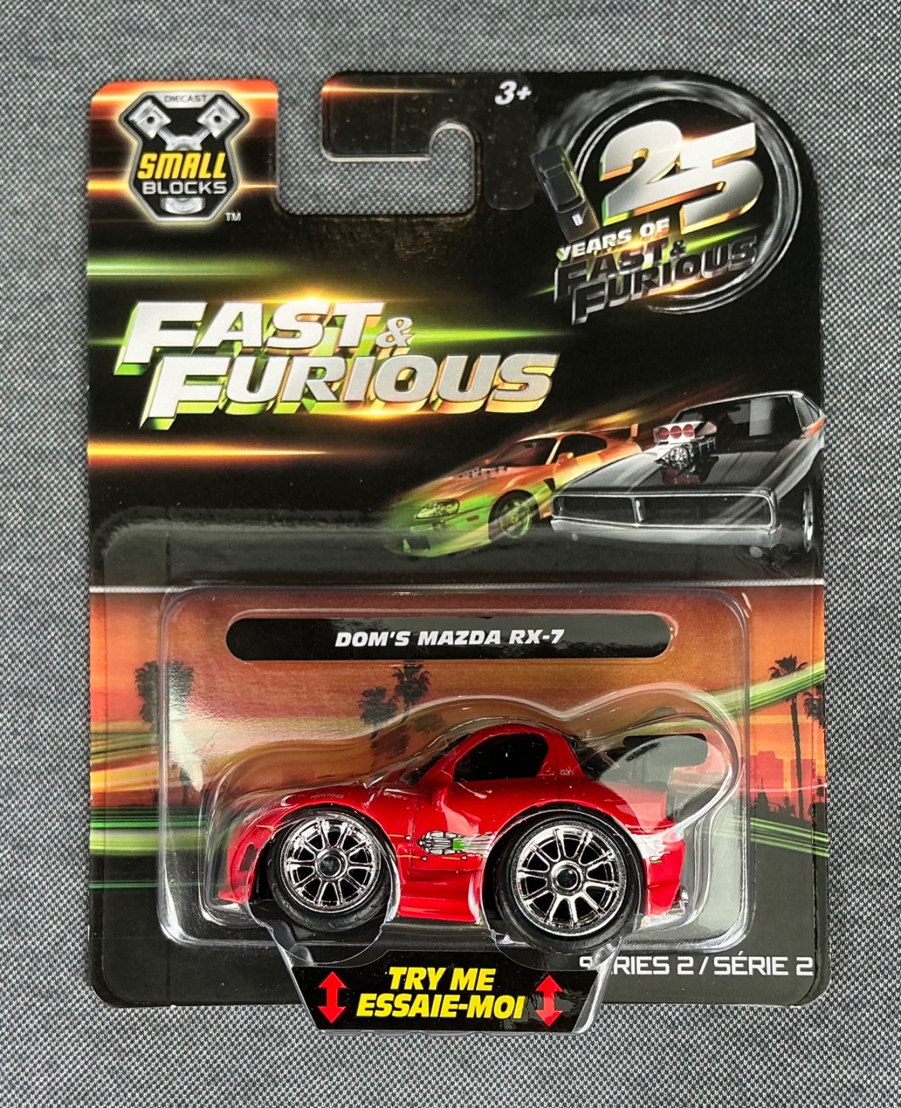 2026 Jada Fast & Furious Small Blocks Series 2 Dom’s Mazda RX-7 NEW