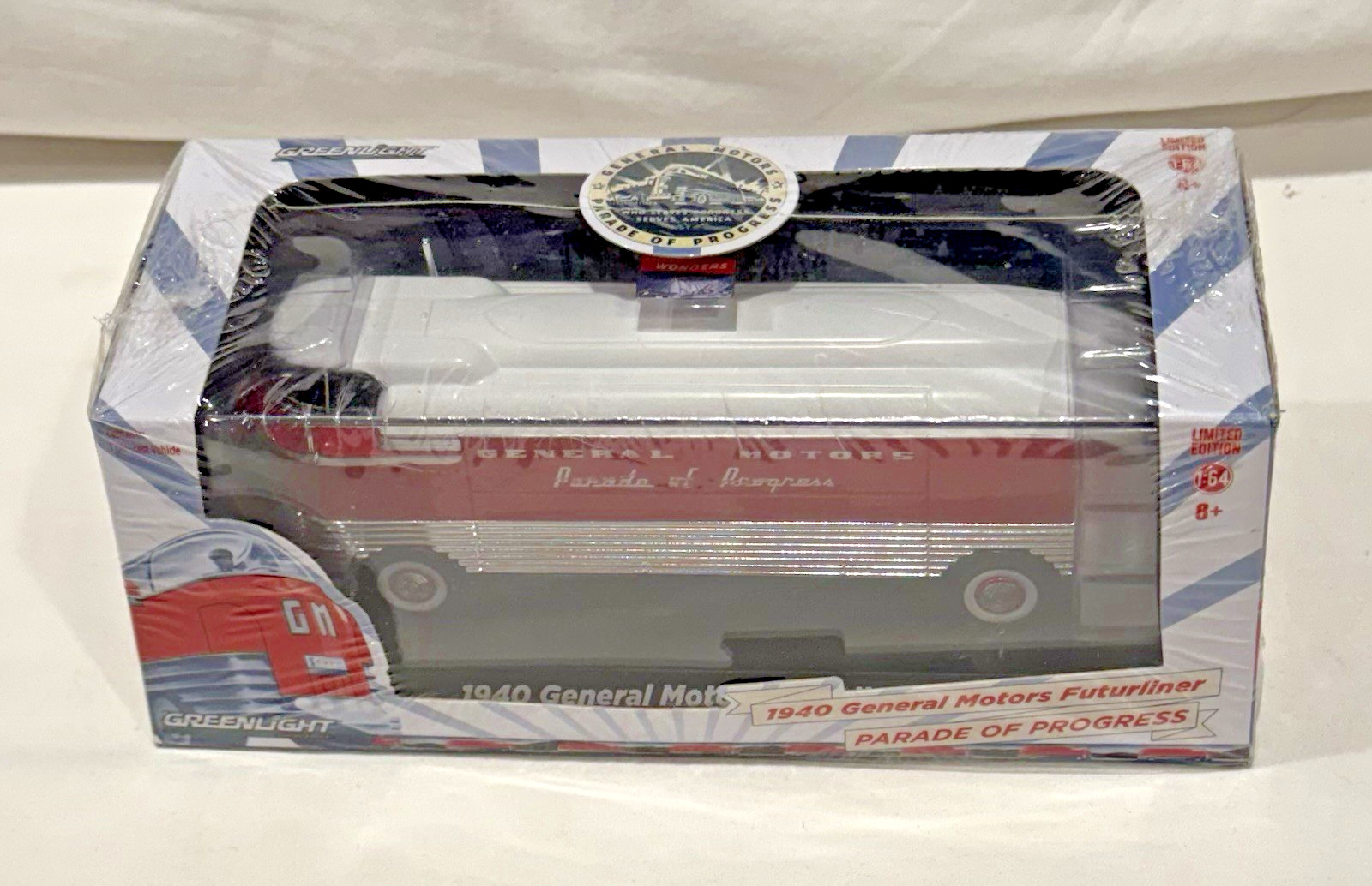 GreenLight – GM Parade of Progress Bus – 1:64 Diecast Limited Edition MIB – 2015