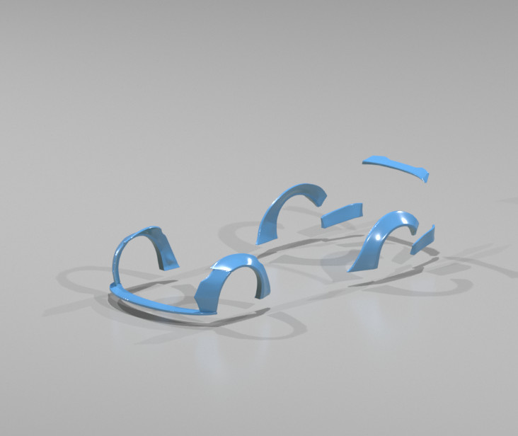 Liberty Walk Style Wide Body Kit for Hot Wheels ’10 BMW M3 – Resin – 3d Printed