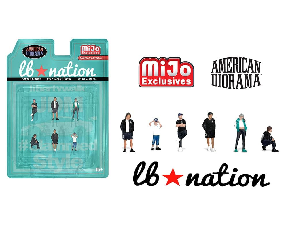 American Diorama 1/64 LB NATION Liberty Walk Figures Die Cast