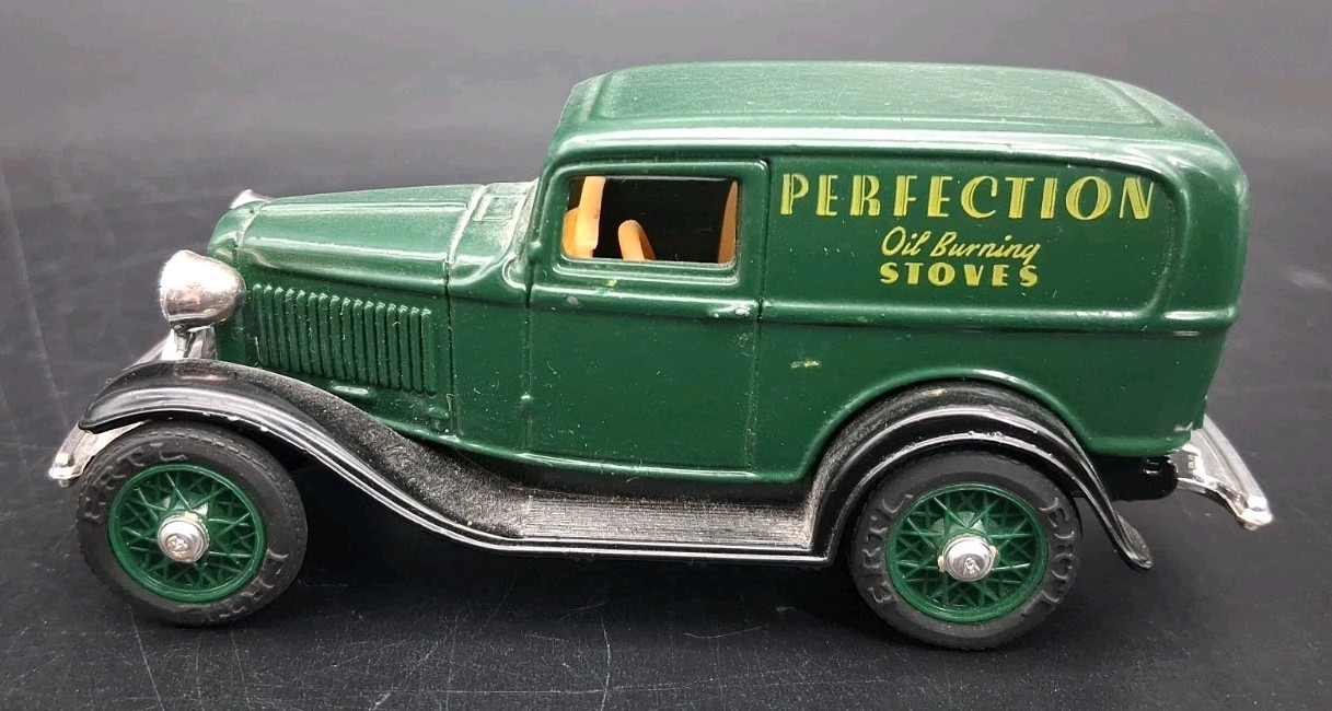 (B) Ertl Diecast 1932 Ford Panel Delivery Truck Perfection Oil Burning Stoves