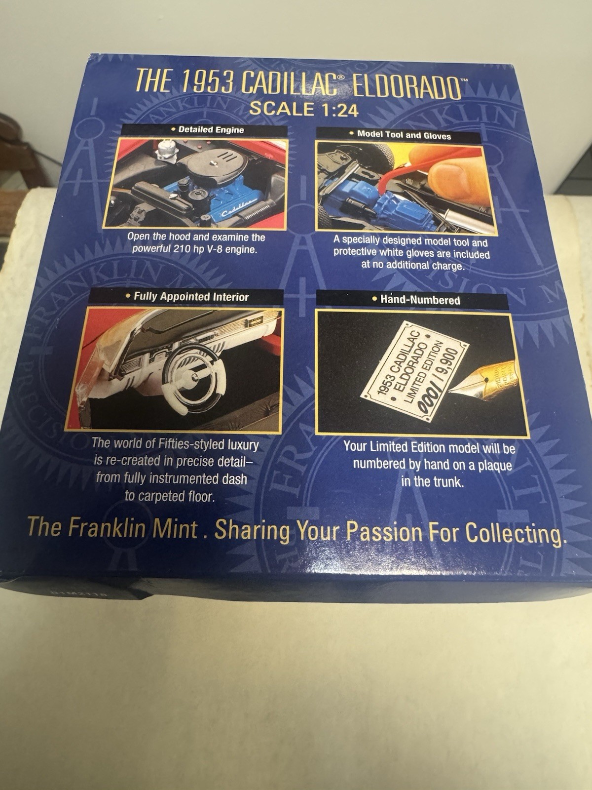 Franklin Mint 1953 Cadillac Eldorado Convertible – Limited Edition #4,907/9,900