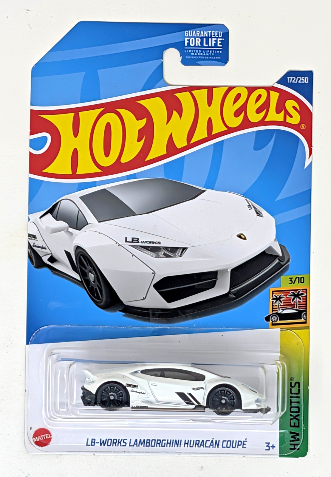 Hot Wheels Lb-Works Lamborghini Huracan Coupe White HW Exotics 3/10 – NEW