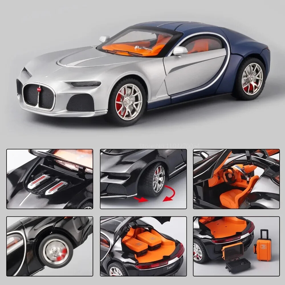 1/24 Toys Car Model Bugatti Atlantic Luxury Sport Car Alloy Diecast Toy Vehicle