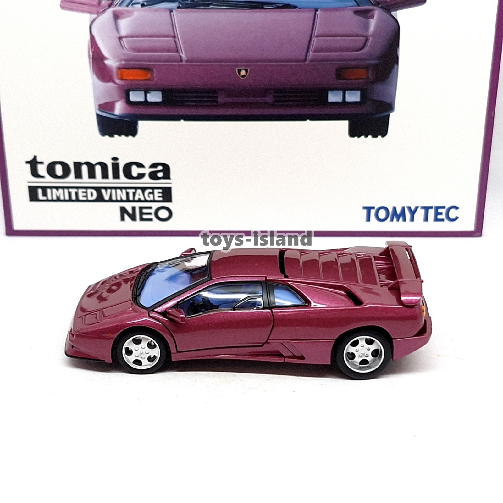 Tomica Limited Vintage NEO TLV Lamborghini DIABLO SE30 TOMYTEC LV Purple 1/64
