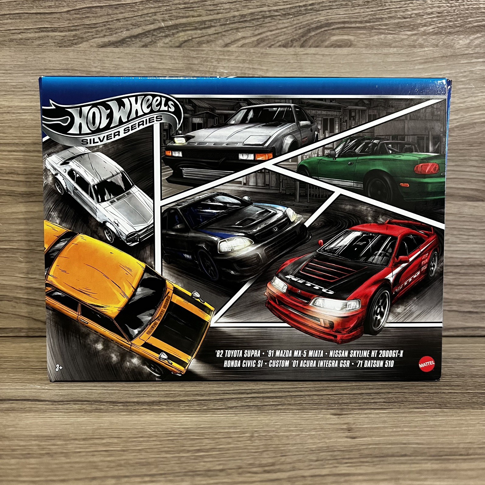 Hot Wheels Silver Series JDM 6-Pack – Factory Sealed – JBY77 Honda Toyota