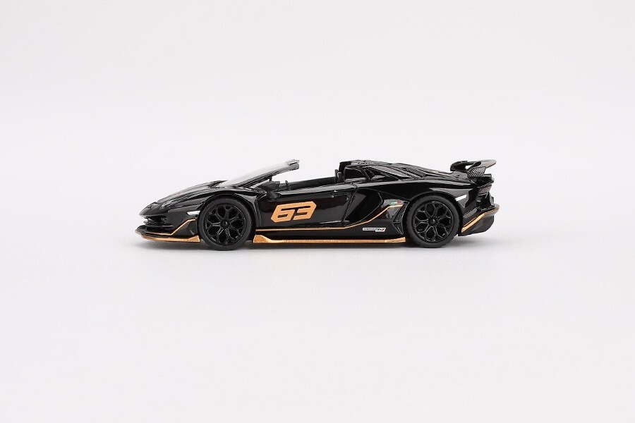 Mini GT 1:64 Lamborghini Aventador SVJ 63 Roadster Nero Aldebaran MGT00803-2I
