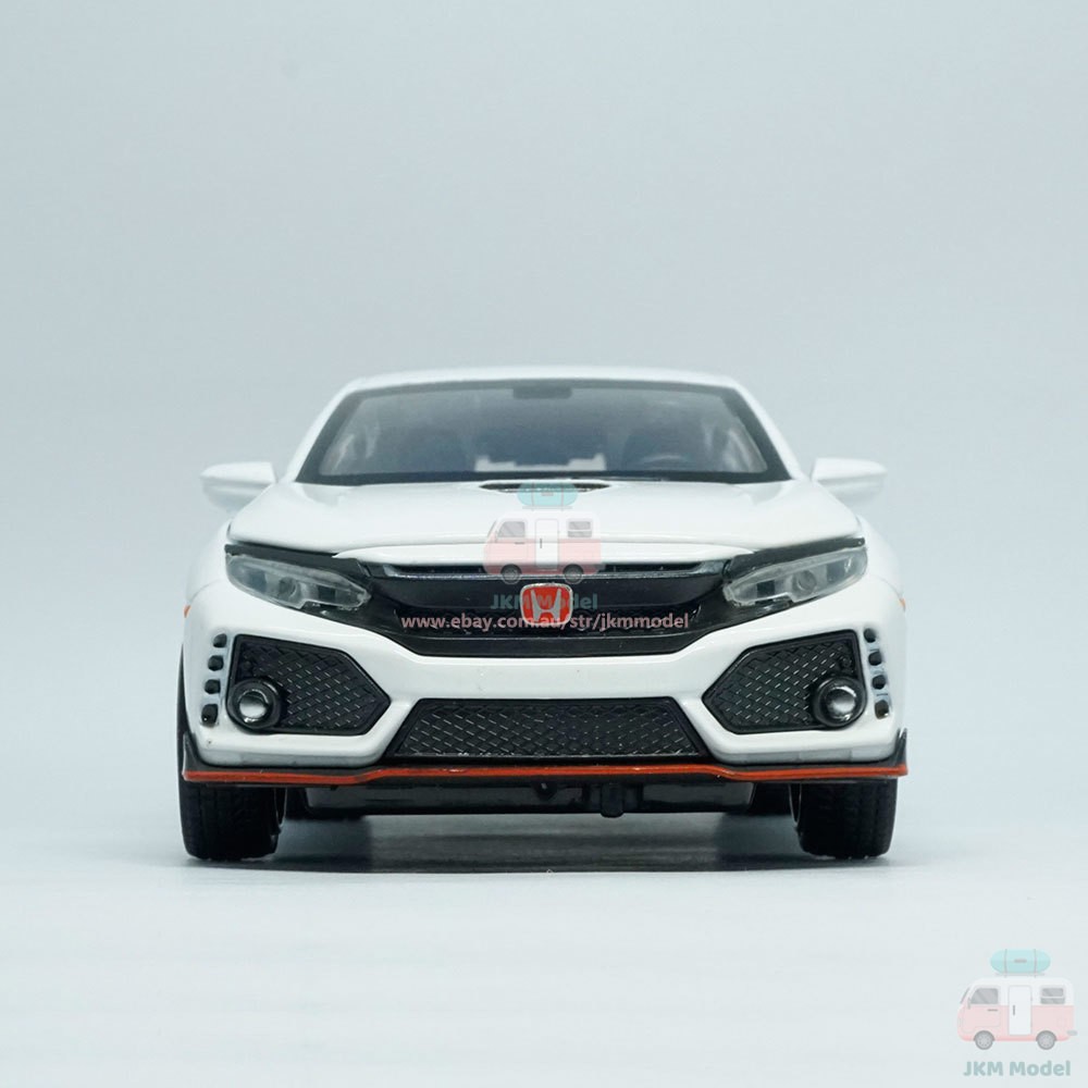 1:32 Honda Civic Type R Model Car Diecast Toy Vehicle Collection Kids Gift White