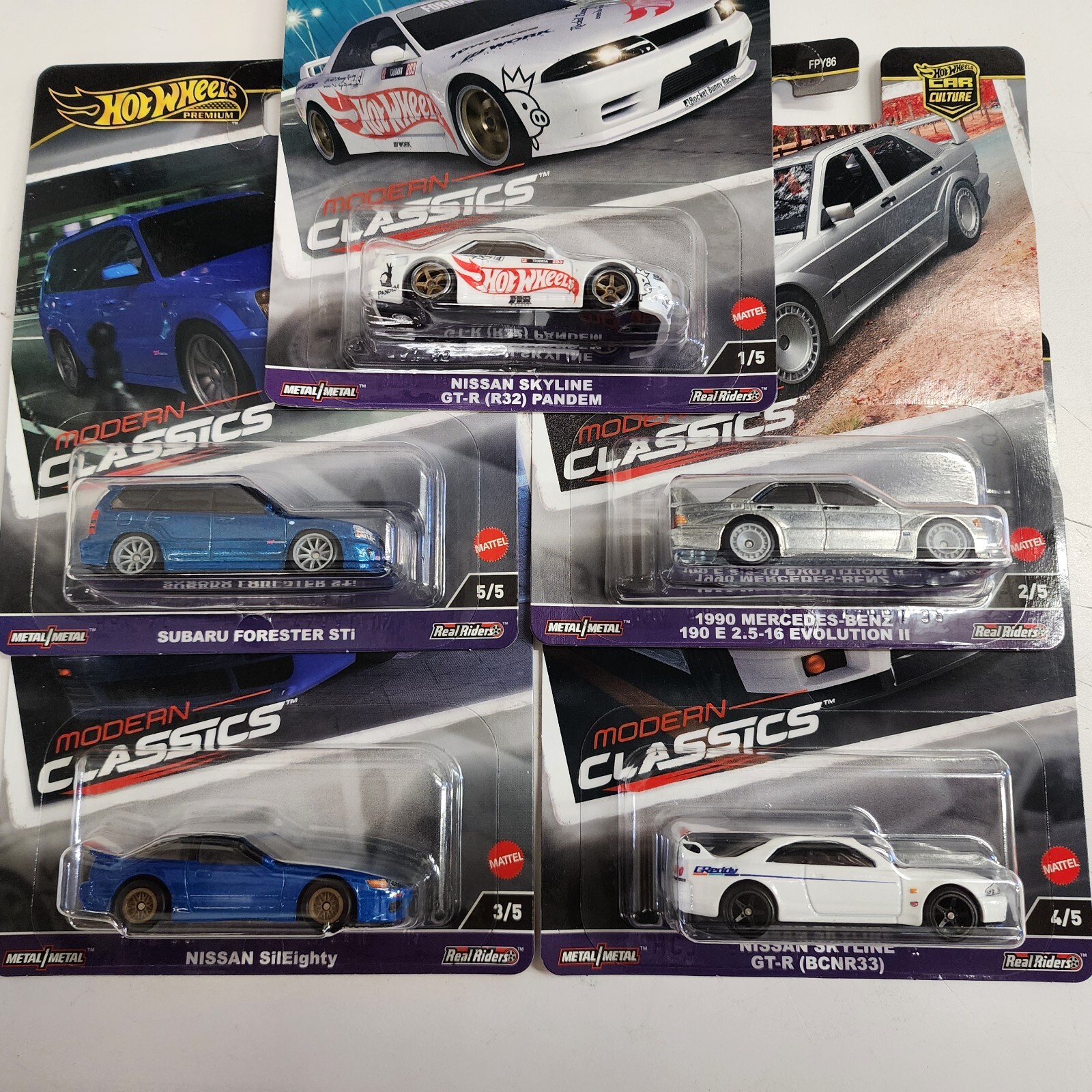 Complete 5 Car Set * 2024 Hot Wheels MODERN CLASSICS Car Culture Case E NA70