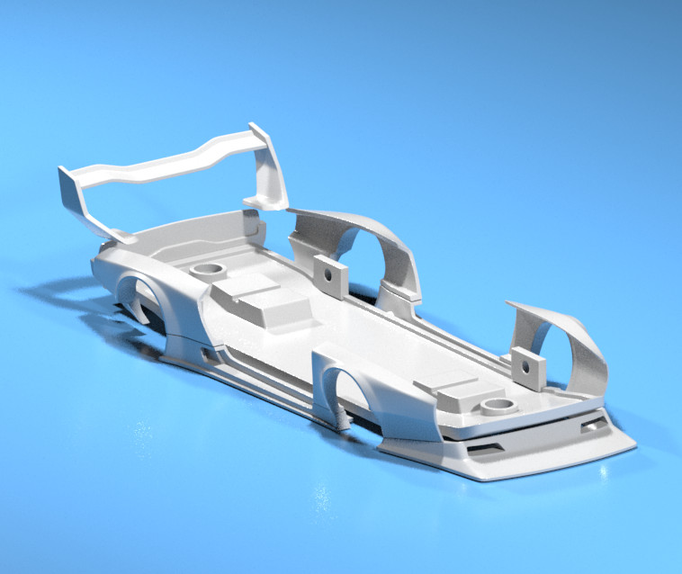 3D Resin FatBoi Wide Body Kit for Hot Wheels Daytona – Custom Muscle Mod Set
