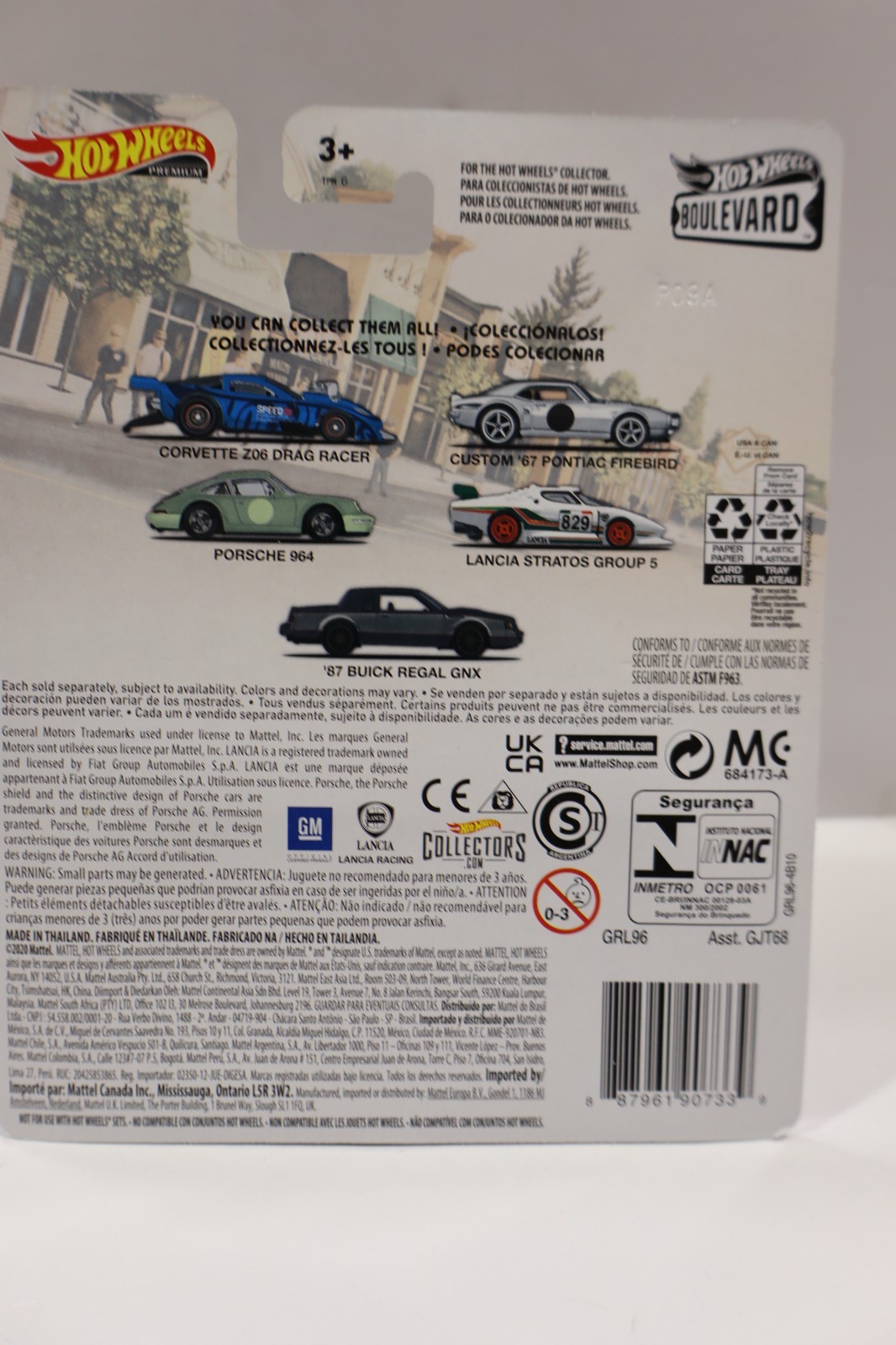 2021 HOT WHEELS 1:64 PREMIUM BOULEVARD #26 BLUE ’12 CORVETTE Z06 DRAG RACER