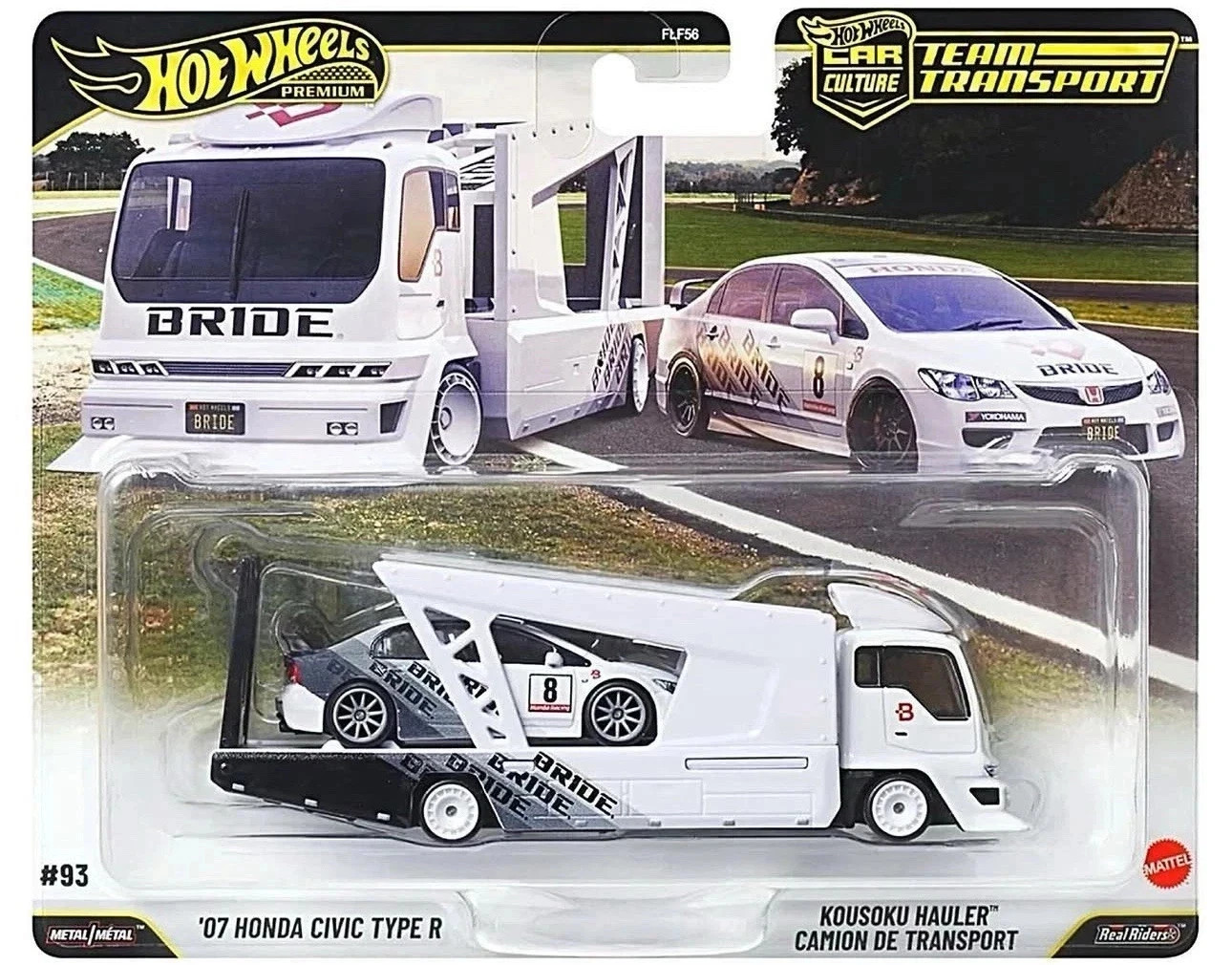 Hot Wheels Team Transport ’07 Honda Civic Type R with Kousoku Hauler 2026 – NEW