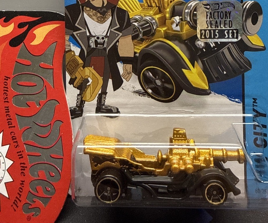 Hot Wheels Grease Rod 2015 HW City 1:64 Gold Black Steampunk🔥Factory Sealed