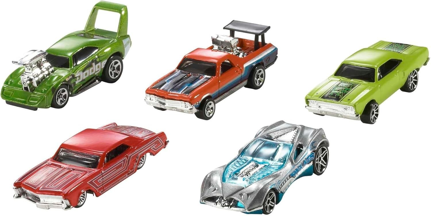 Hot Wheels 10-Pack Metal Toy Cars 1:64 Scale Collectible Playset for Kids