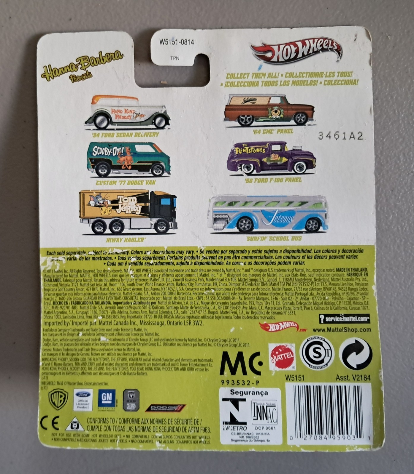 HOT WHEELS 56 Ford F-100 Panel truck The Flintstones Real Riders