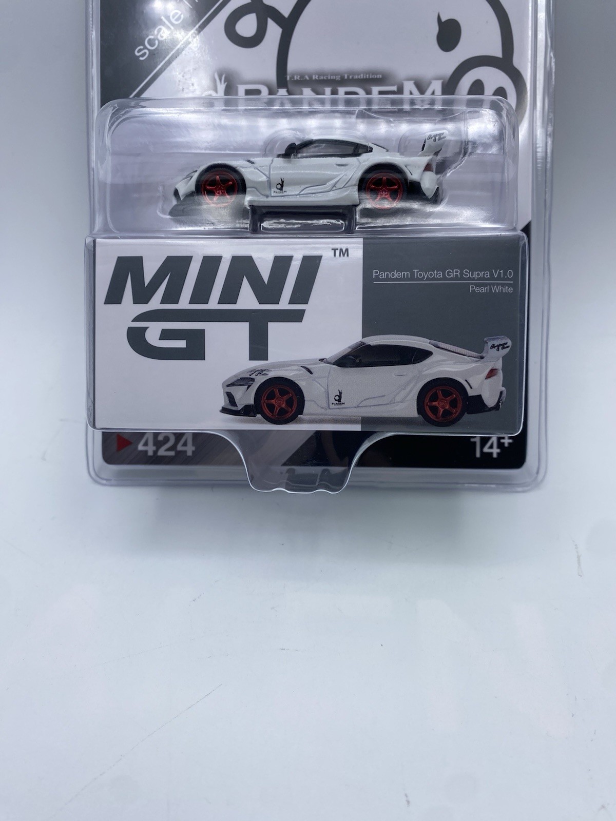 Mini GT Pandem Toyota GR Supra V1.0 Pearl White 1:64 Scale Diecast Car MGT00424