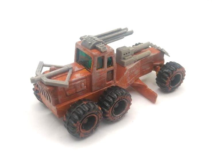Custom Mad Max Zombie War Wasteland Road Warrior Truck 1/64 Hot Wheels Vehicle