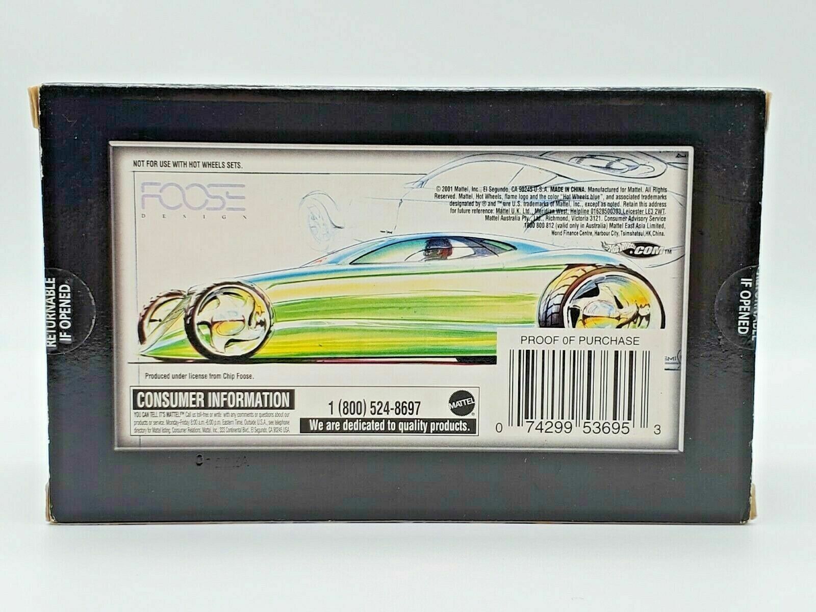 FOOSE DESIGN ” MANHATTAN & HEMISFEAR ” 1/64 100% HOT WHEELS 2 CAR SET BAD BOXES