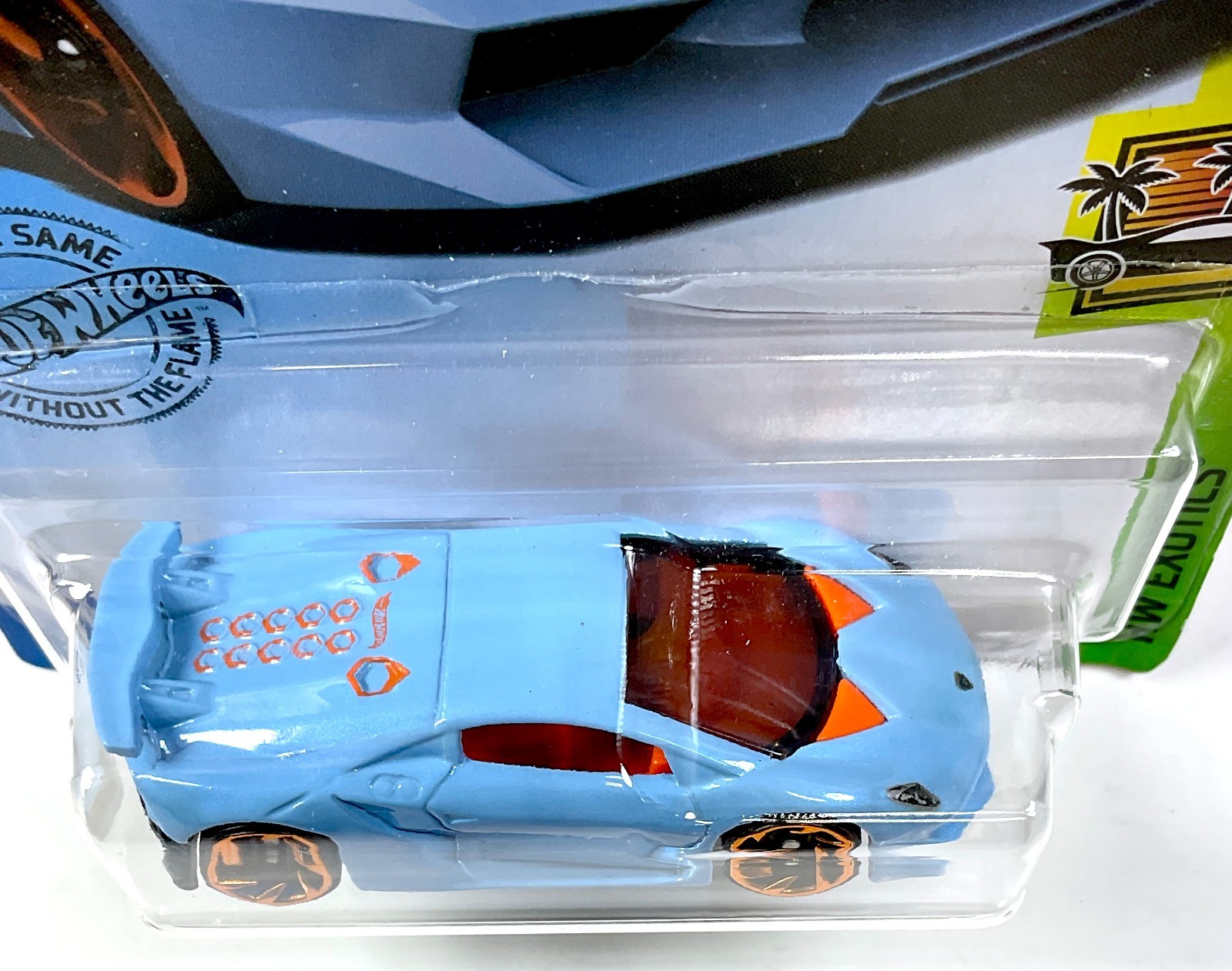 Hot Wheels Lamborghini Sesto Elemento Zamac, Baby Blue, Lot of 2X Exotics