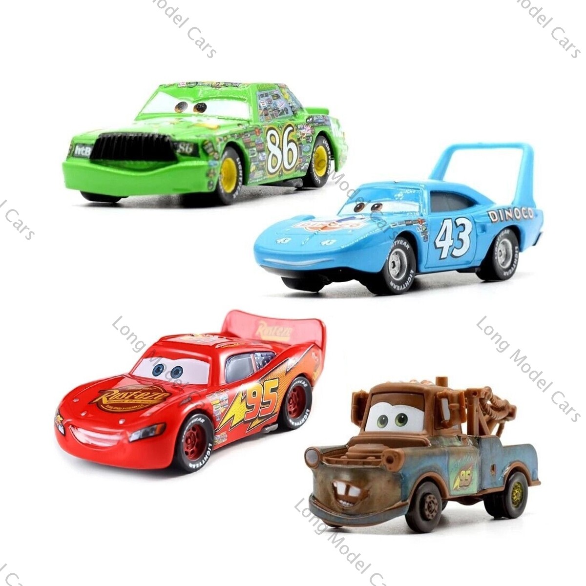 Disney Pixar Cars Movie Lightning DJ Wingo Miss Fritter DieCast Model Gift Loose