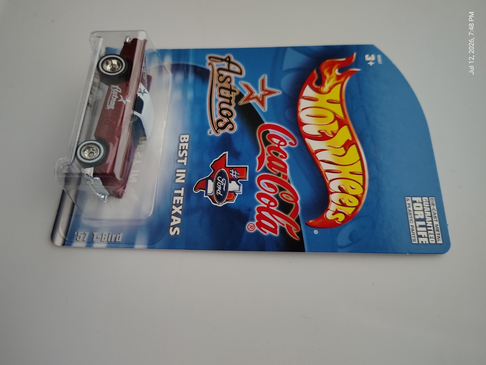 Hot Wheels – Lot of 3 – MLB Astros – Mustang + 3-Window 34 Ford + 57 T-Bird