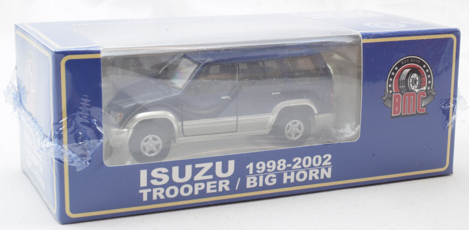 BM Creations 1998-2002 Isuzu Trooper / Big Horn Purple Blue LHD 1:64 Diecast Car