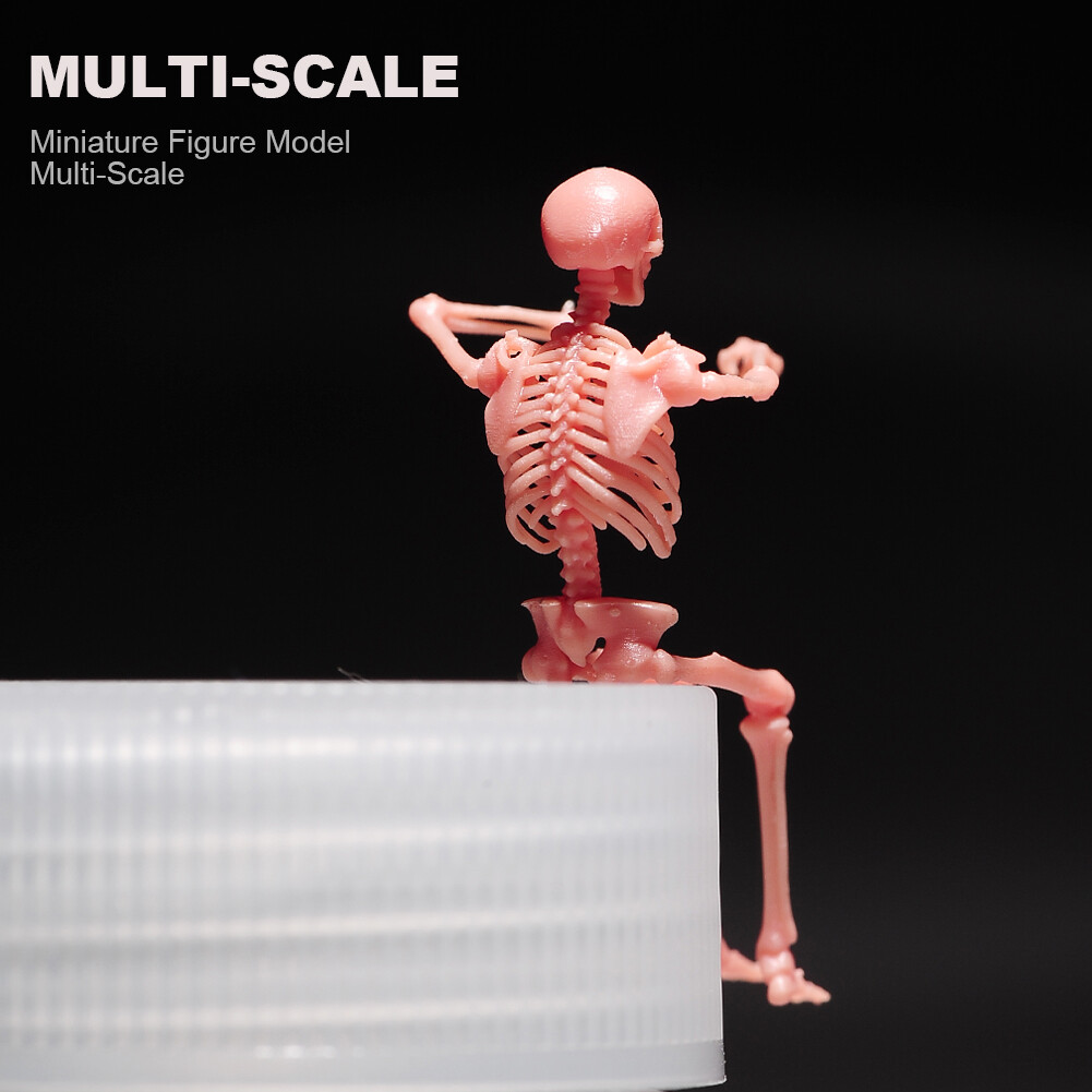1/43 1/64 1/87 Miniatures Skull Driving Scene Prop Figures Model For Car Vehicle