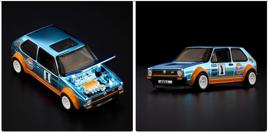 NEW Hot Wheels RLC Exclusive 1976 Volkswagen Golf Mk1 GTI GULF Racing DECO