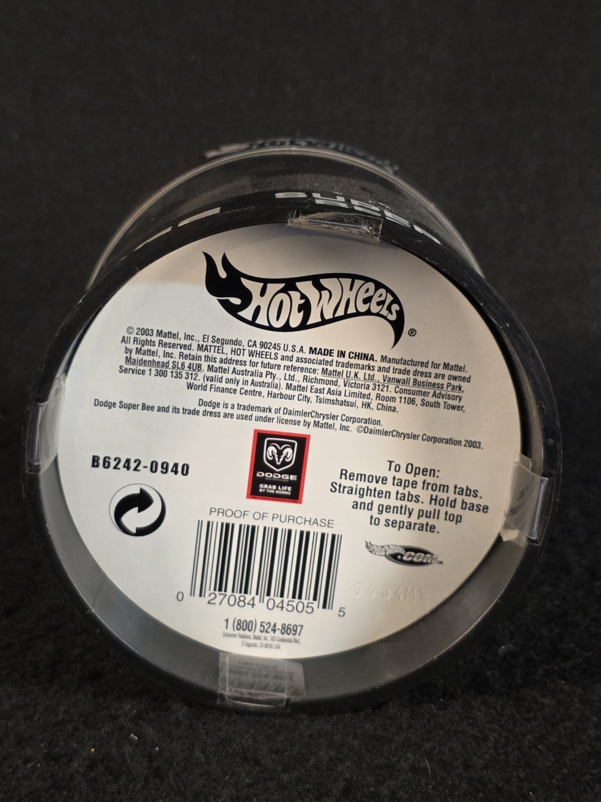 Hot Wheels Oil Can Muscle Car Series Dodge Super Bee