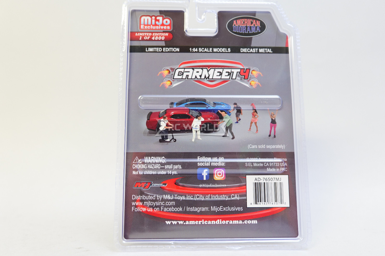American Diorama 1/64 CAR MEET 4 Die Cast Figures