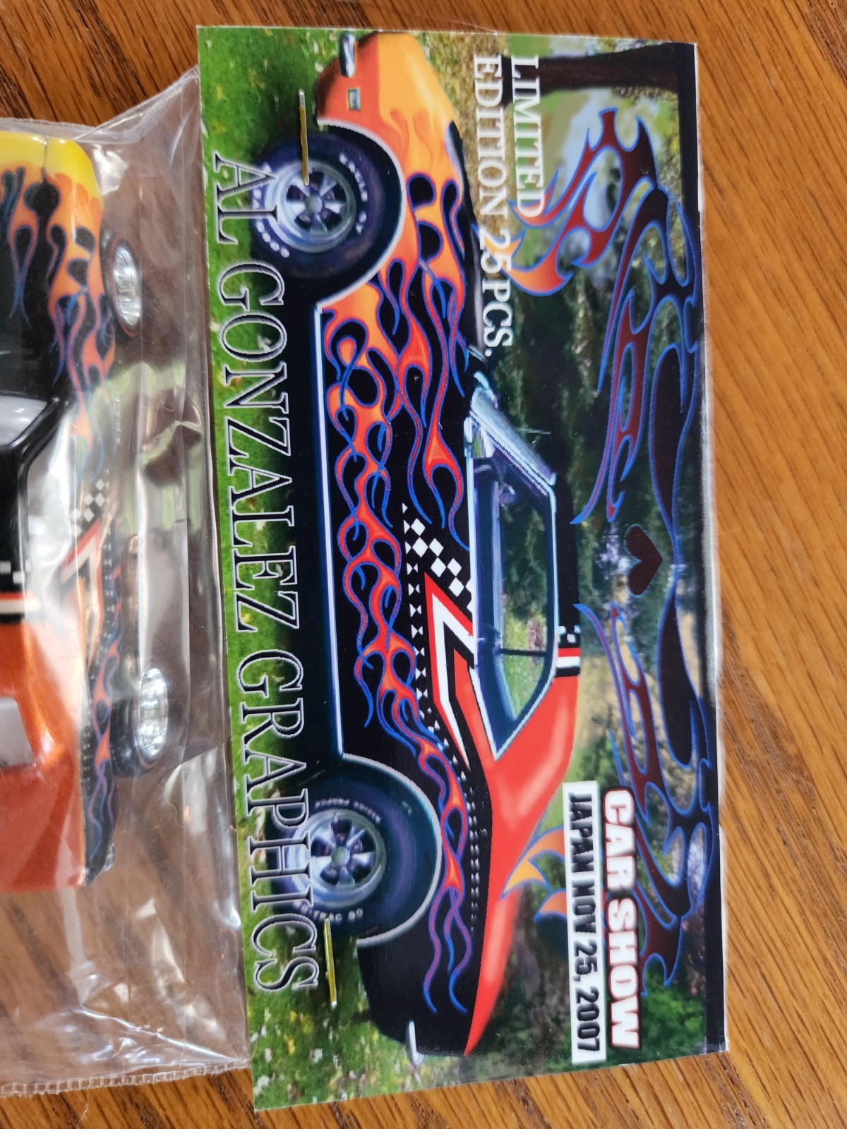 RARE ONLY 25 Hot Wheels Al Gonzalez PIBES Art 67 Camaro Osaka 2007 Car Show