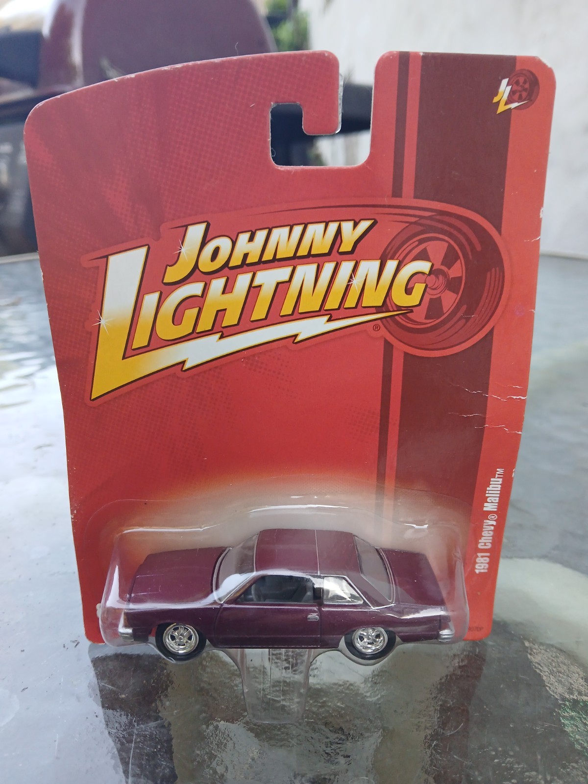 Johnny Lightning Release #4 1981 Chevy Malibu Purple Mint Sealed 2010 #50298