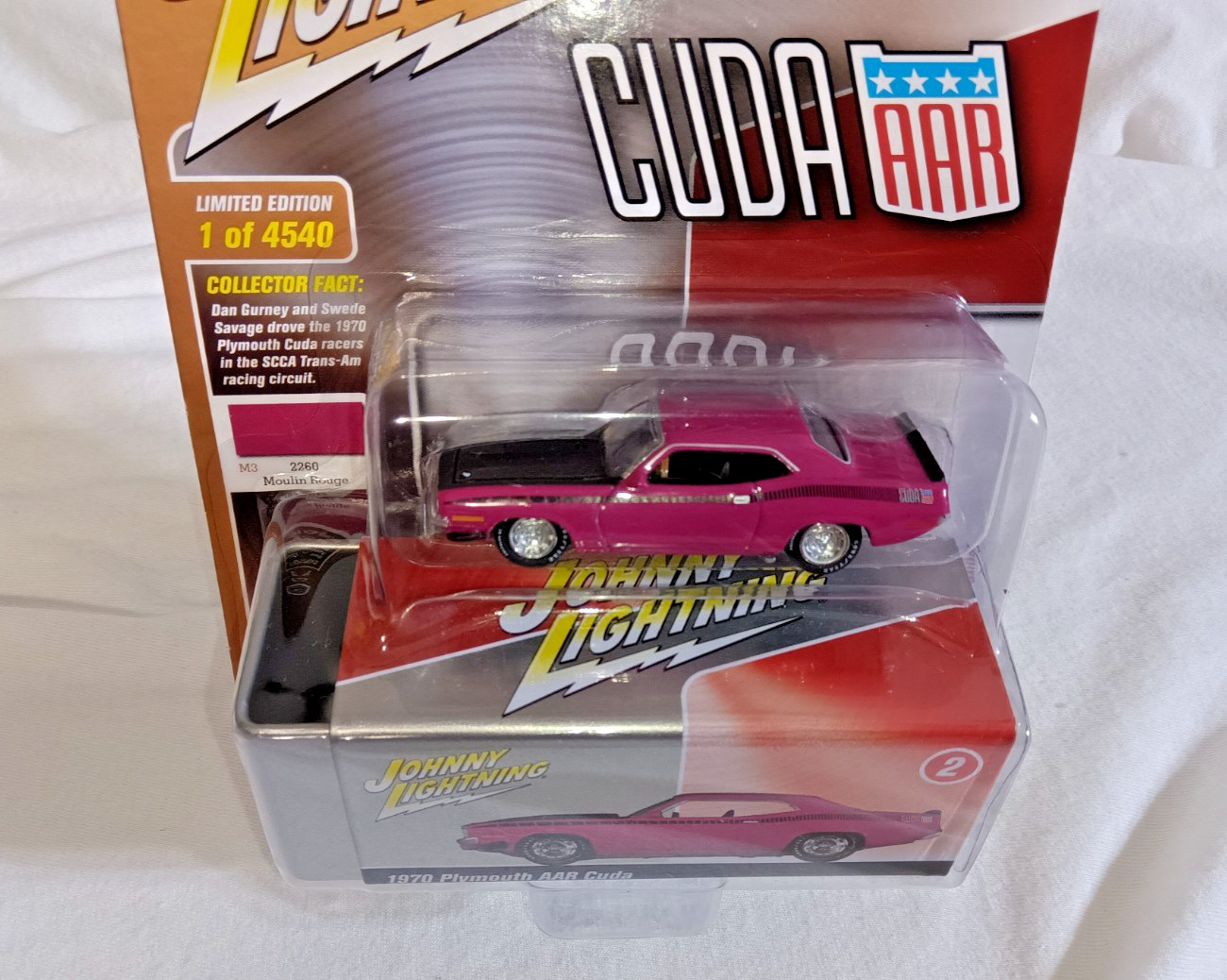 1:64 1970 PLYMOUTH AAR CUDA W/ STORAGE PRO COLLECTOR SERIES OUT OF PRODUCTION!!!