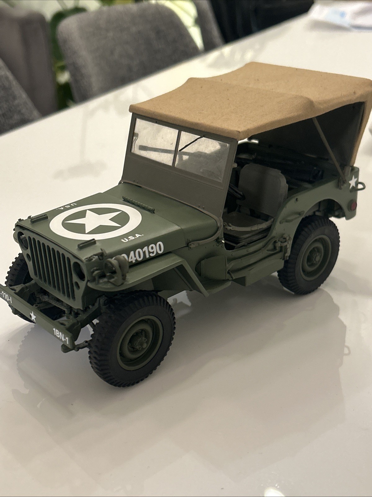 Danbury Mint 1:16 World War 2 Willy’s Jeep Replica – See Description