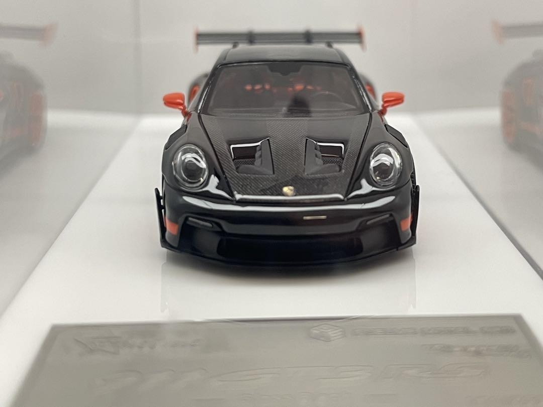 fuelme 1/64 Porsche 911 (992) GT3RS Weissach Black Orange Diecast Model