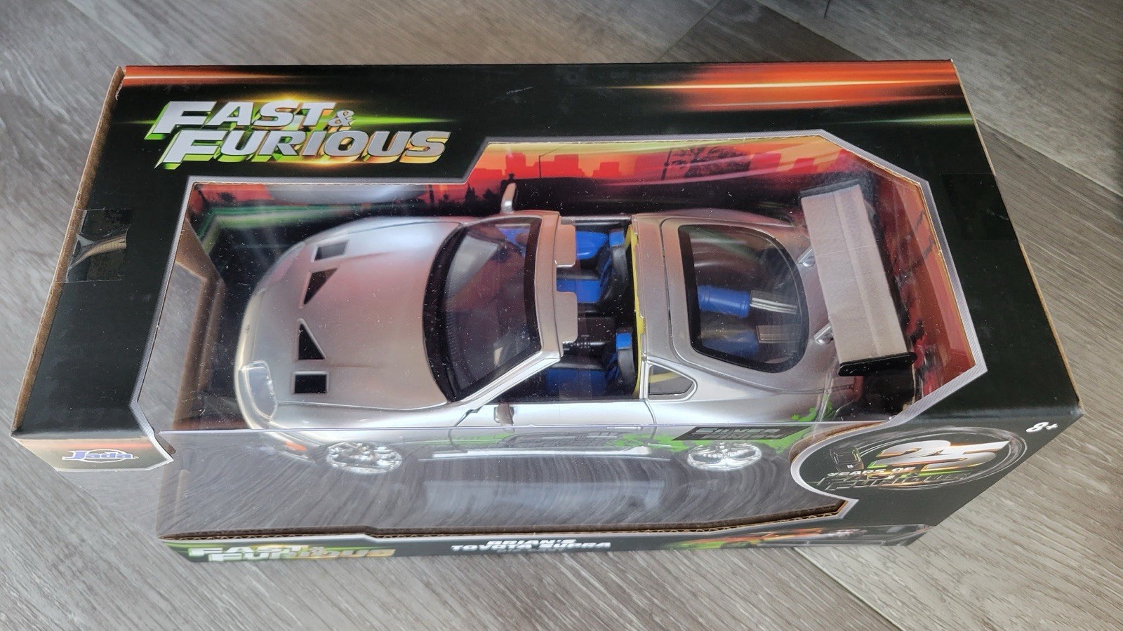Jada 1:24 Fast & Furious 25th Diecast Brian’s Toyota Supra “Silver Finish”