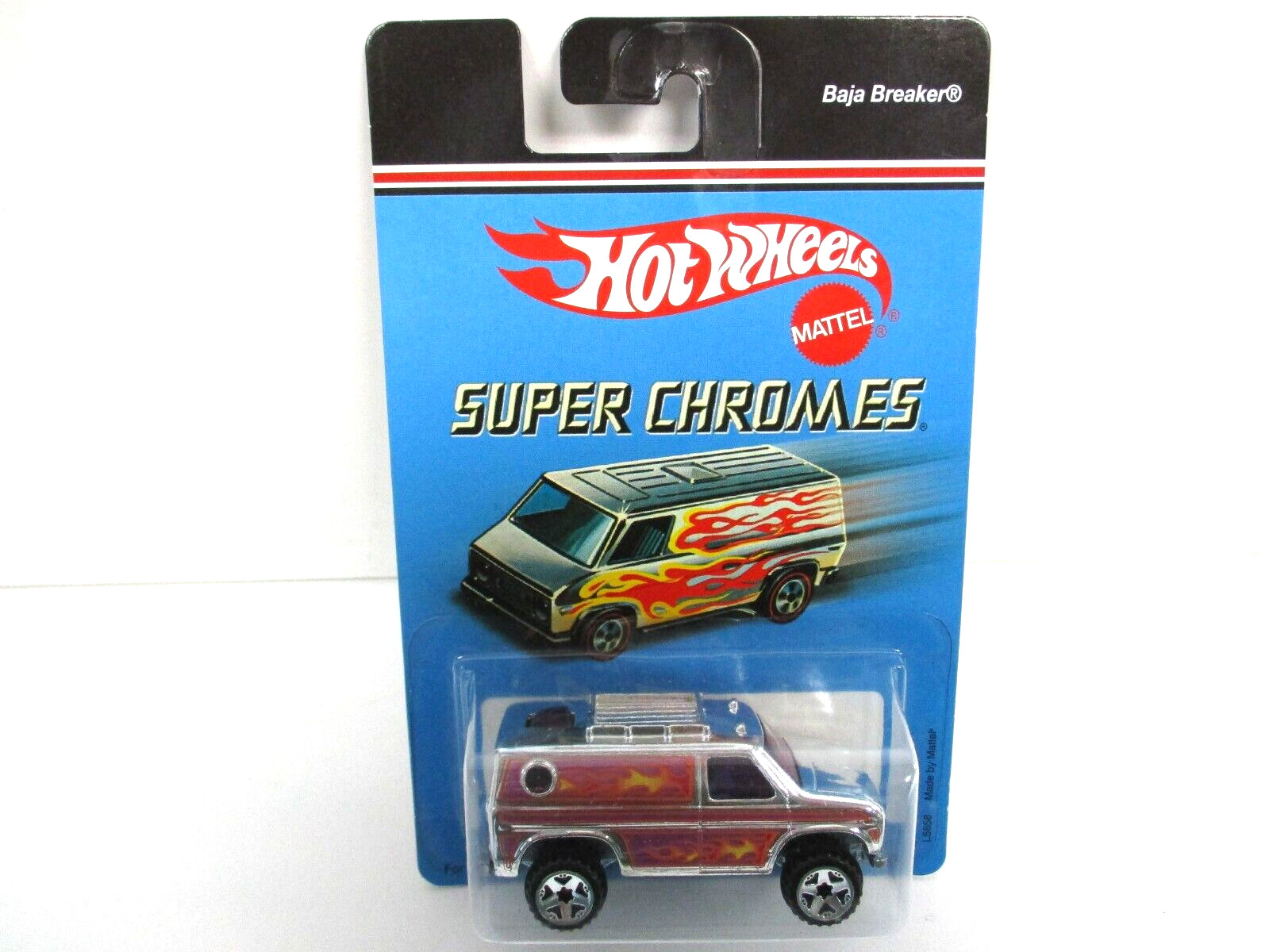 HOT WHEELS – SUPER CHROMES – BAJA BREAKER LIFTED 4X4 FORD VAN – 1/64
